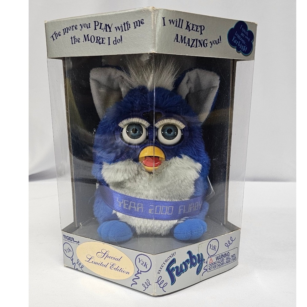 Tiger Electronics Furby Special Limited Edition Millennium Y2K Blue Vintage 1999